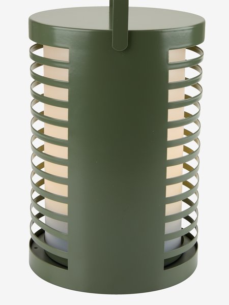 Batterijlamp HAVTERNE Ø16xH22cm olijfgroen