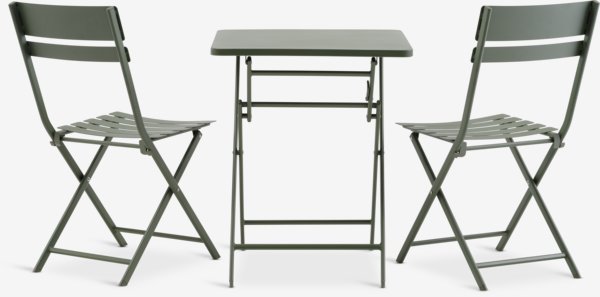 Bistro-Set ABORG B60xL60 grün