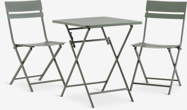 Bistroset ABORG B60xL60 groen