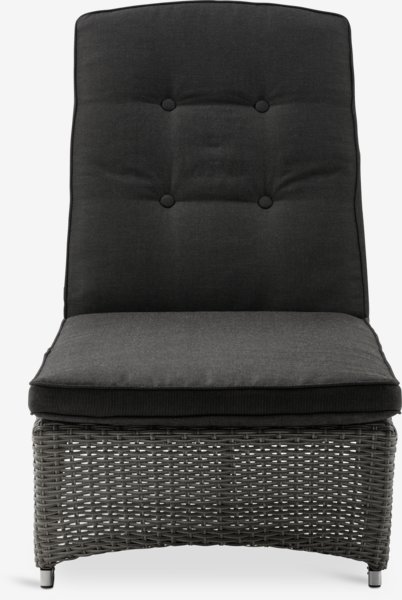 Шезлонг OUTRUP 59x195см сірий