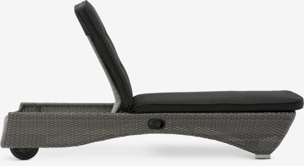 Шезлонг OUTRUP 59x195см сірий