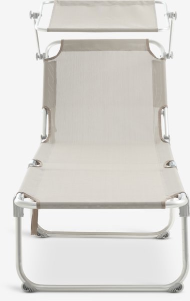 Sun lounger TORSBAKKE W57xL193 sand