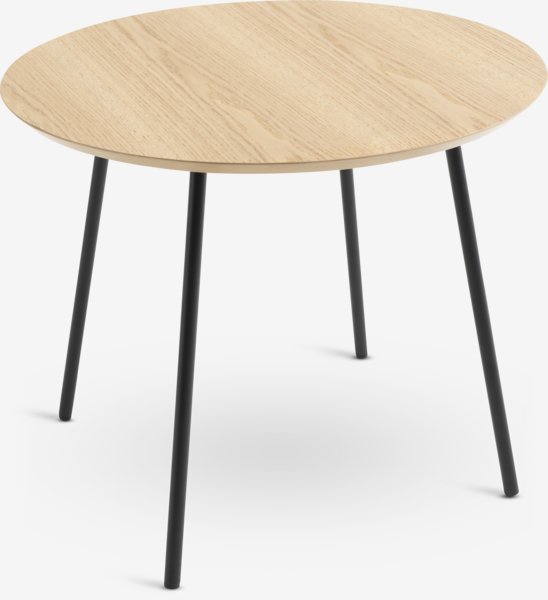 End table NYBO D55 oak colour/black