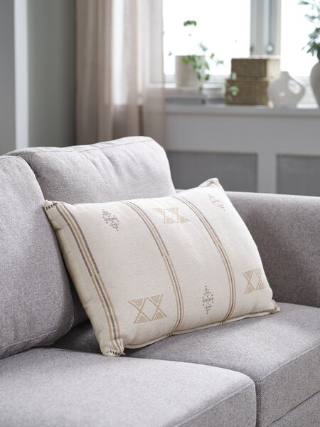 Cushion GRYNSILDRE 40x60 beige/yellow