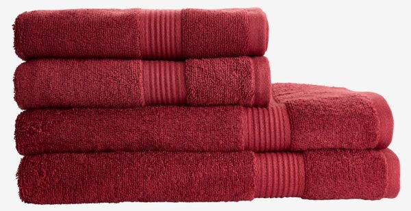 Handtuch KARLSTAD 50x100 bordeaux KRONBORG