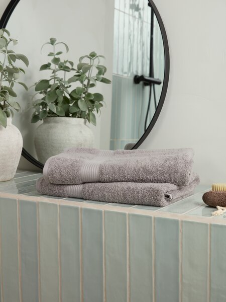 Toalla de lavabo KARLSTAD 30x50 gris