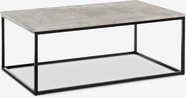 Coffee table DOKKEDAL 75x115 concrete color