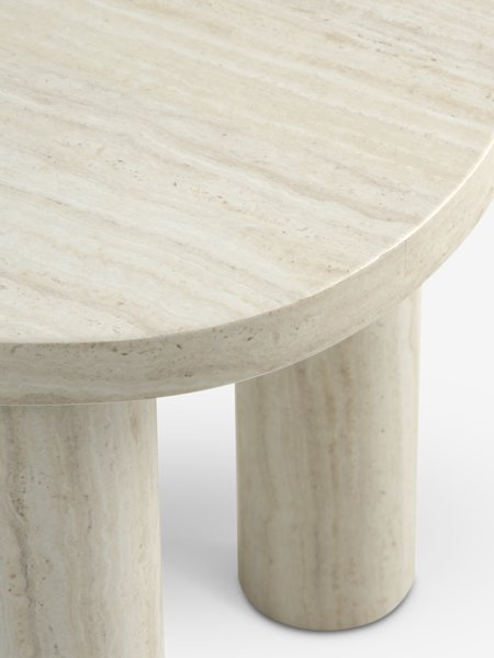 Coffee table LUNDEBORG 68x85 marble colour