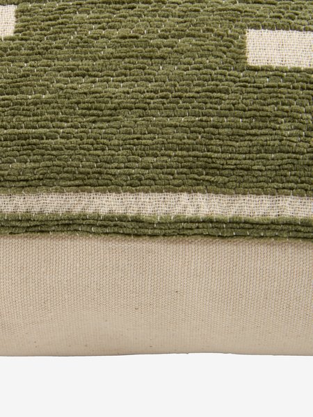 Cushion KROKUS 40x60 Chenille Green/Beige