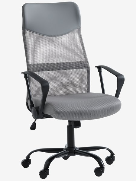 Office chair BILLUM grey mech/black