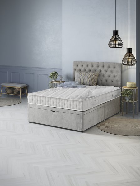 Divan base GOLD D10 OTTOMAN King Grey-49