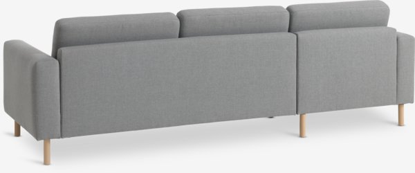 Sofa SVALBARD Chaiselongue hellgrau