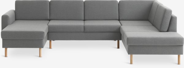 Hjørnesofa SVALBARD højre lysegrå