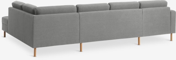 Hjørnesofa SVALBARD højre lysegrå