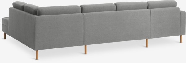 Sofa SVALBARD Ecke rechts hellgrau