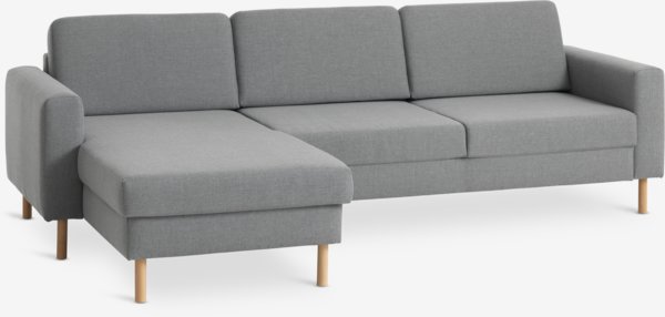 Divano SVALBARD chaise longue grigio chiaro