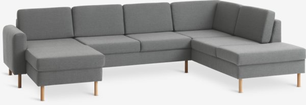 Hjørnesofa SVALBARD højre lysegrå