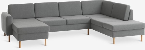 Sofa SVALBARD Ecke rechts hellgrau