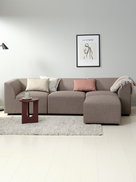 Sofa TERNDRUP Chaiselongue grau