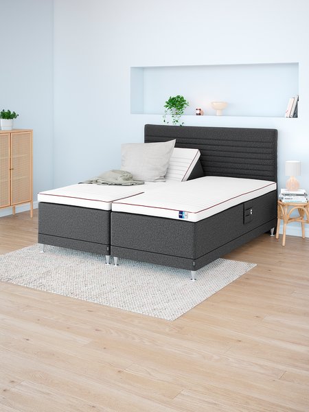 Regulerbar seng 180x200 TEMPRAKON ULA grå-47