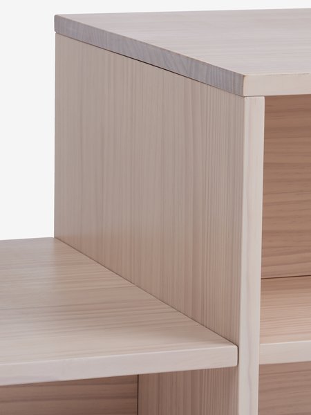 Table basse SOLLERUP 50x110 a/tablettes pin massif