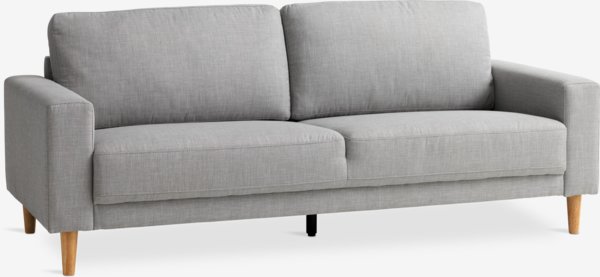 Sofa EGENSE 3-Sitzer hellgrau