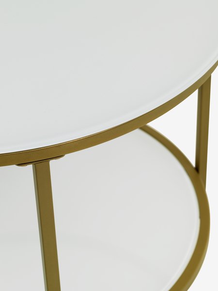 Coffee table GADEVANG D65 white/gold
