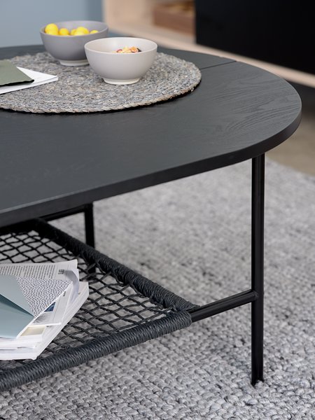 Salontafel HINNERUP 75x120 zwart