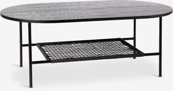 Coffee table HINNERUP 75x120 black