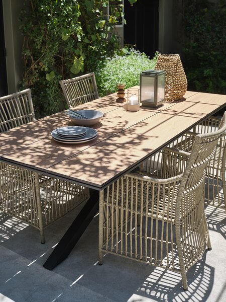 Table de jardin YPNASTED l100xL215 naturel