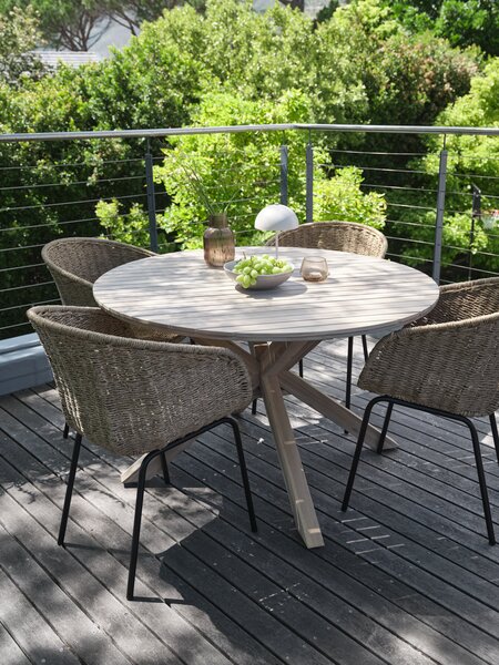 Table de jardin FUGLSAND Ø120 bois dur