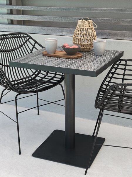 Table bistrot STENUNGSUND l59xL60 gris