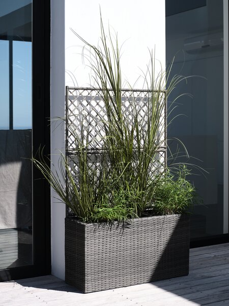 Jardinière TRANA l30xL83xH130 noir