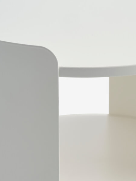 Bedside table BALLING 1 shelf white