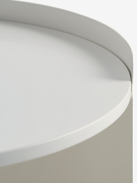 Bedside table BALLING 1 shelf white