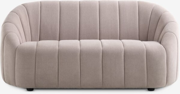 Sofa HUNDIGE 2 seater beige fabric