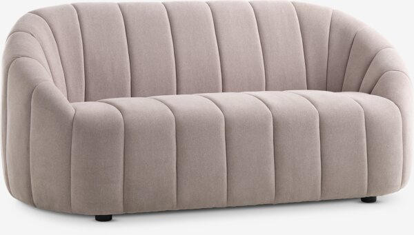 Sofa HUNDIGE 2 seater beige fabric