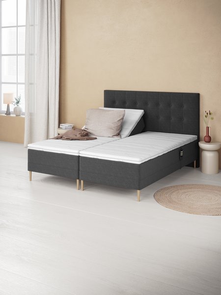 Ställbar säng 80x200cm BJORSUND GE35 grå-41
