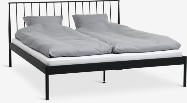 Bed frame ABILDRO Super King black