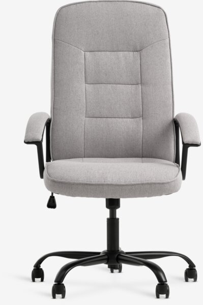 Sedia da ufficio SKODSBORG tessuto grigio/nero