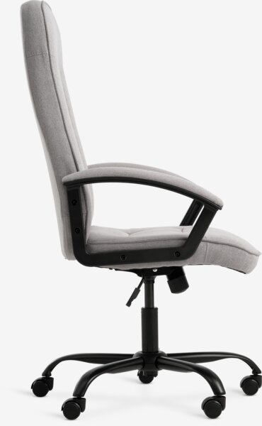 Sedia da ufficio SKODSBORG tessuto grigio/nero