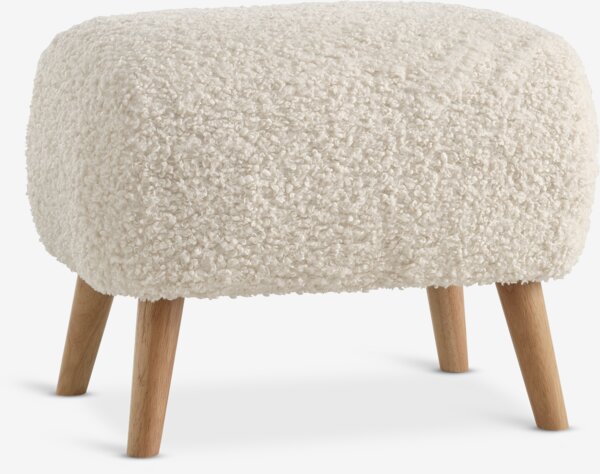 Pouf VILDSUND 52x41 Stoff off-white