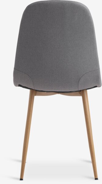 Chaise JONSTRUP tissu gris/couleur chêne