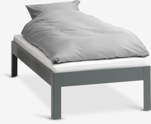 Estructura cama KILDEN 90x200 gris oscuro