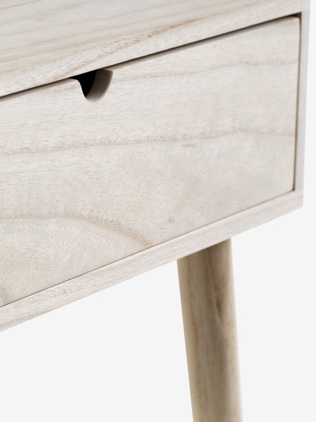 Bedside table ILBRO 1 drawer natural