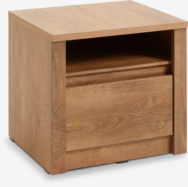 Bedside table VEDDE 1 drawer wild oak