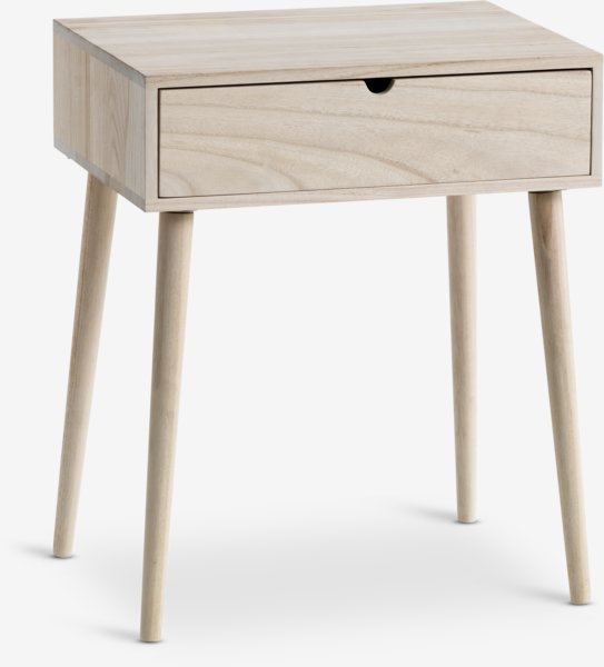 Bedside table ILBRO 1 drawer natural