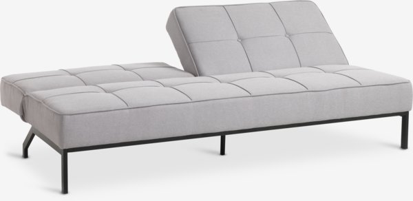 Bäddsoffa OREVAD ljusgrått tyg