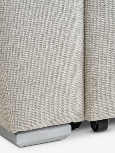 Bäddsoffa schäslong VEJLBY ljus sand