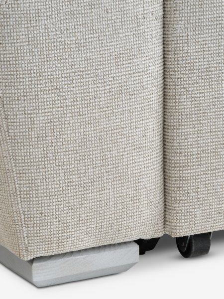 Canapé convertible méridienne VEJLBY tissu sable clair